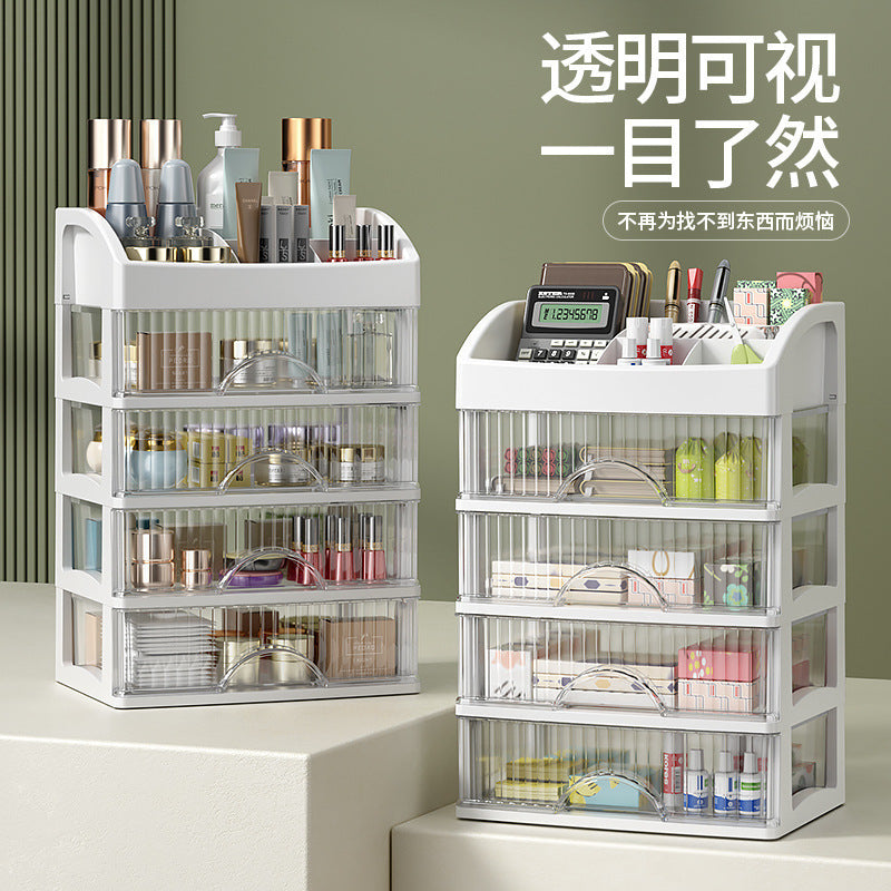 Desktop Cosmetics Storage Box Drawer Type Multi-layer Storage Large Capacity Jewelry Lipstick Skin Care Products Storage Shelf