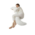 maternity pillow, waist support, side sleeping support, abdominal pillow, cervical spine protection, sleep aid, special bed long leg pillow
