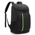 camping ice pack double shoulder thermal bag large capacity two-color oxford cloth patchwork thermal double shoulder bag