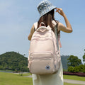 New arrival backpack classic student school bag large capacity lightweight water-repellent backpack lightweight pure color backpack