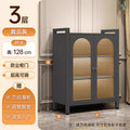 Gray three-layer - length 100*width 32*height 128cm [comes with universal wheels]