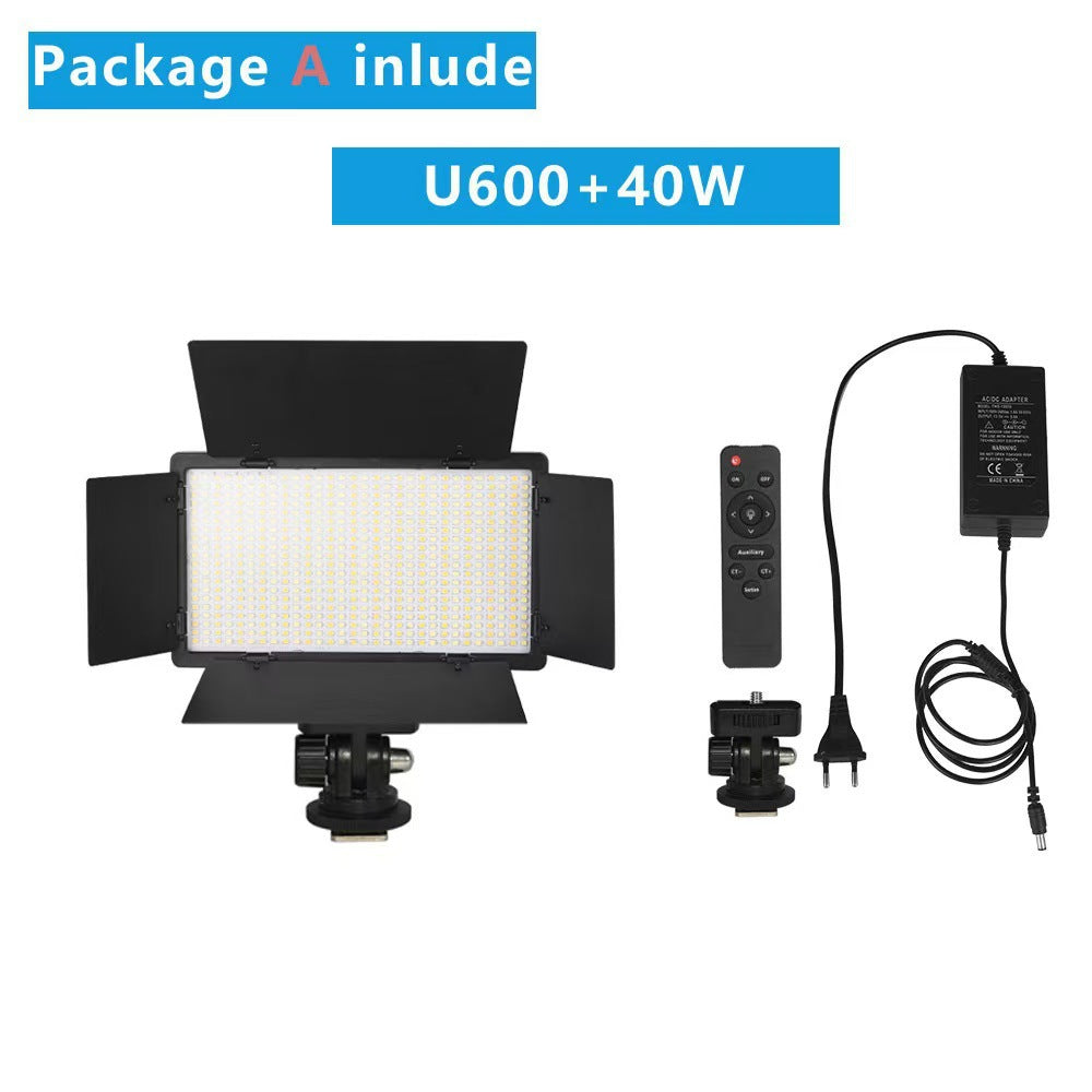 LED square flat filling light E600 E800RGB full color light live camera shooting light