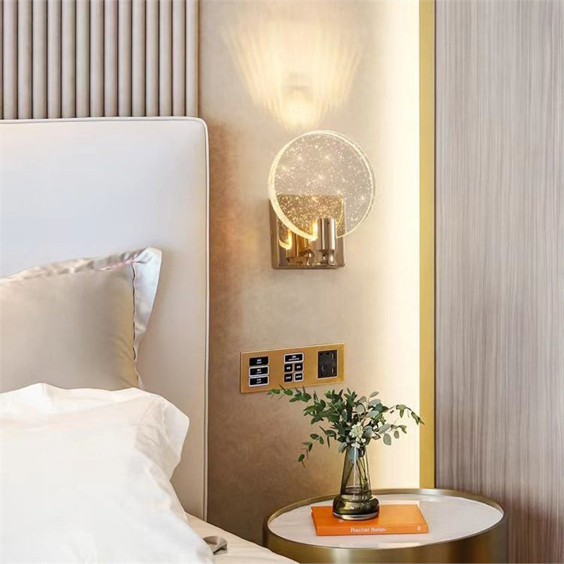New arrival crystal wall lamp bedside lamp bedside wall lamp led wall lamp master bedroom room wall lamp casualpopular wall lamp