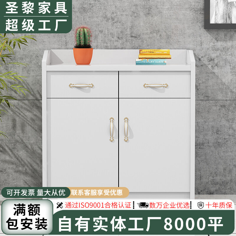 Modern minimalist office furniture: manager's conference room panel tea cabinet, file cabinet, 8060 low cabinet