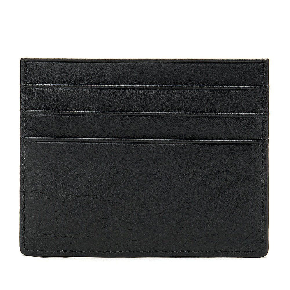 Real soft leather multi-card small card bag imitation cowhide change bag bank card portable card holder as gift factory wholesale