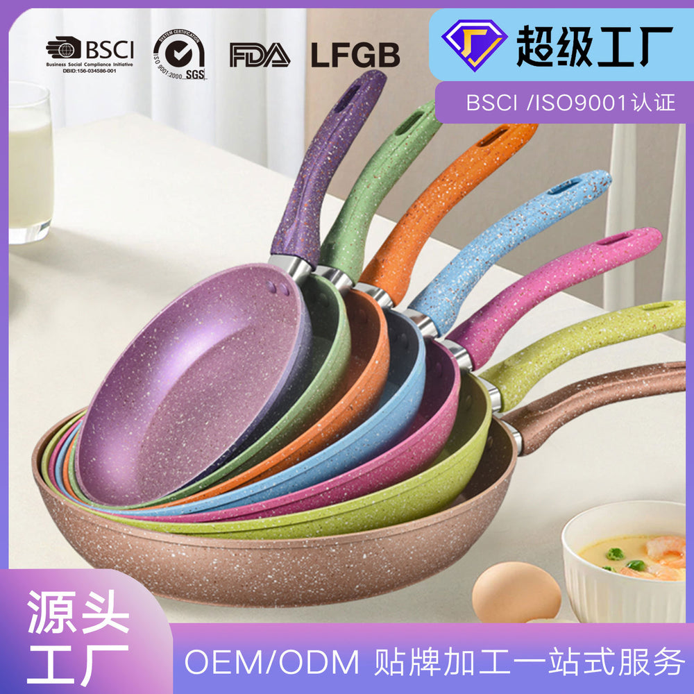 Personalized oem aluminum medical stone non-stick pan non-stick induction cooker flats omelette pancake pan pancake gas stove