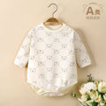 Newborn baby clothes boneless thin baby jumpsuit spring & fall monk suit bag butt suit triangle khaki climbing suit