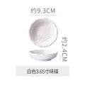Rock texture minimalist ceramic western dinnerware black and white bowls plates dishes restaurant hotel high-end plating fruit salad bowl