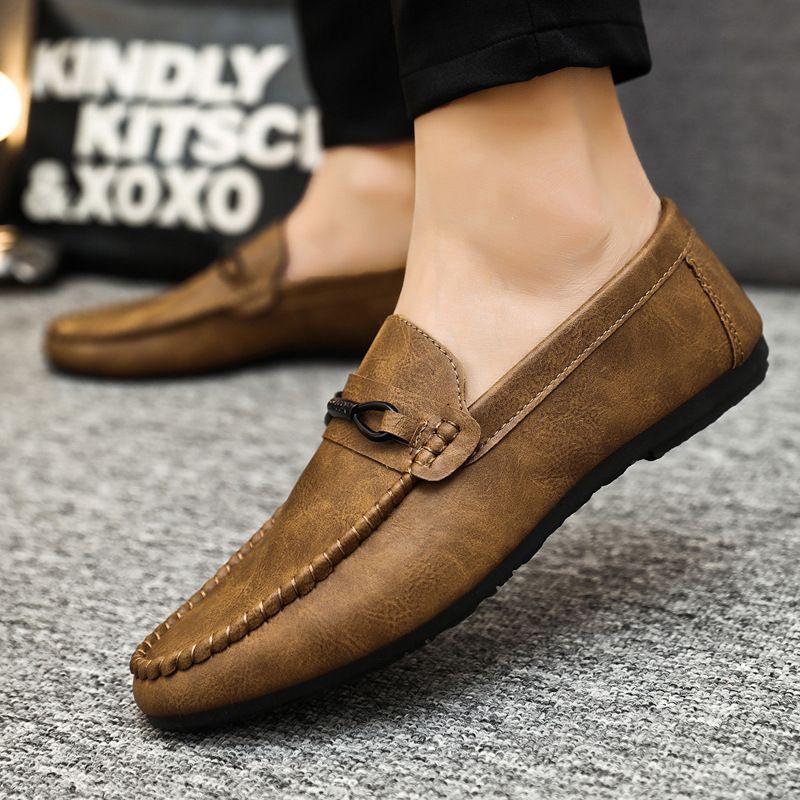 2024 summer new arrivals: men's korean style loafers - slip-on, breathable, soft sole driving shoes for men's casual wear