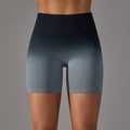 Big sale cross-border seamless candy gradient training tight high waist sports three-quarter shorts running fitness yoga pants for women
