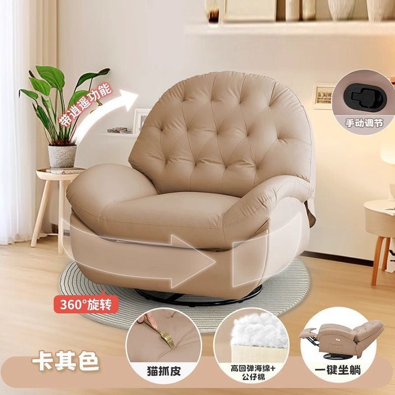 Electric multifunctional recliner - relax, lounge, and sleep in style! premium sofa pod for living room, home, and single seater
