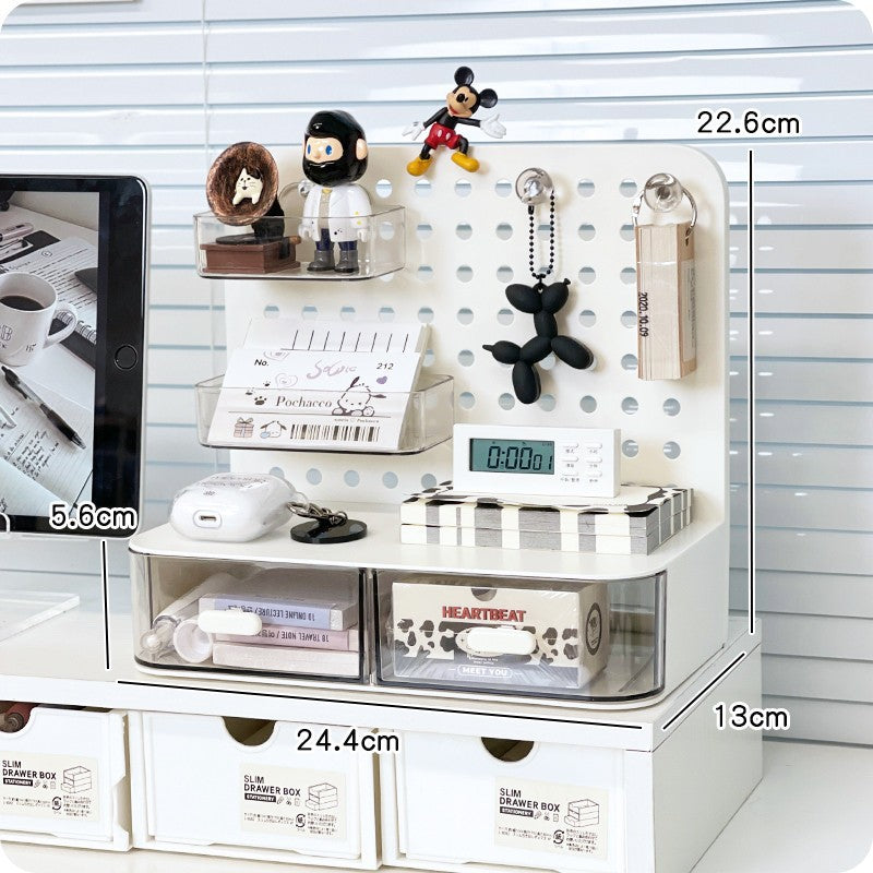 Storage box, drawer rack, office desktop desk, workstation, good things, women's hole board, finishing and remodeling artifact