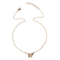 Wholesale butterfly full diamond necklace - new european and american cross-border fashion jewelry, high-end ins style choker necklace for women