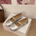 french chic flats: women's  autumn new arrivals - mary janes, flat, soft style, solid color