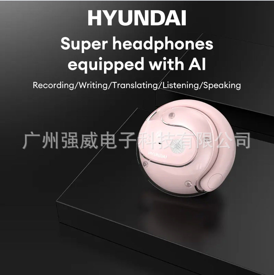 Hyundai hy-t26pro smart open simultaneous interpretation real-time ai translator wireless bluetooth headset