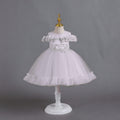 Export small children's tulle kids dress petals princess dress baby girl one year old dressbaby dress