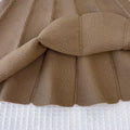 New autumn/winter girls' korean style knitted sweater set: bowknot long-sleeve pullover top and midi skirt two-piece outfit