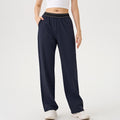 New outdoor running trousers - straight leg, loose fit, lightweight, stretchy, quick-drying, fitness pants with pockets - workwear casual style