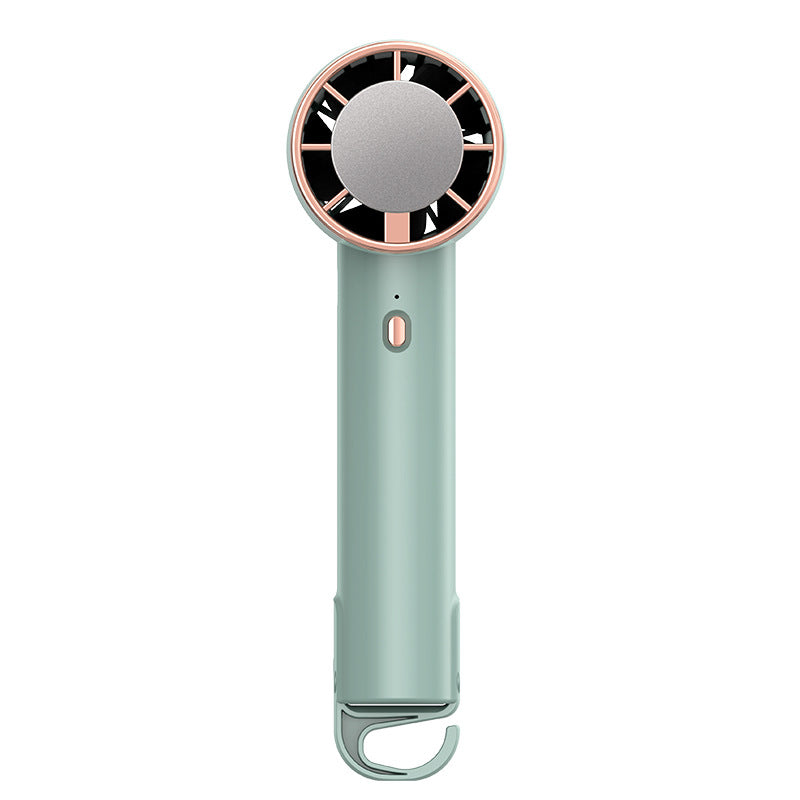 New outdoor handheld cooling fan - home desktop stand, small portable hiking buckle, customizable outdoor fan