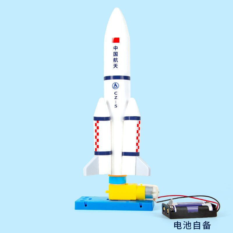 Scientific experiment DIY aerospace large rocket model children DIY Shandong Shuangyou Stationery and Educational Supplies Co., Ltd.