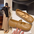 2025 new mary jane flats - slip-on, flat, ruched, single strap, low-cut, soft & chic mary janes