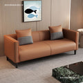Cat claw leather sofa small apartment rental house living room bedroom clothing store double three-person sofa negotiation reception sofa