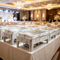 Marble pattern stainless steel buffet warmer - 9l hydraulic buffet stove - hotel & wedding food warmer - in stock