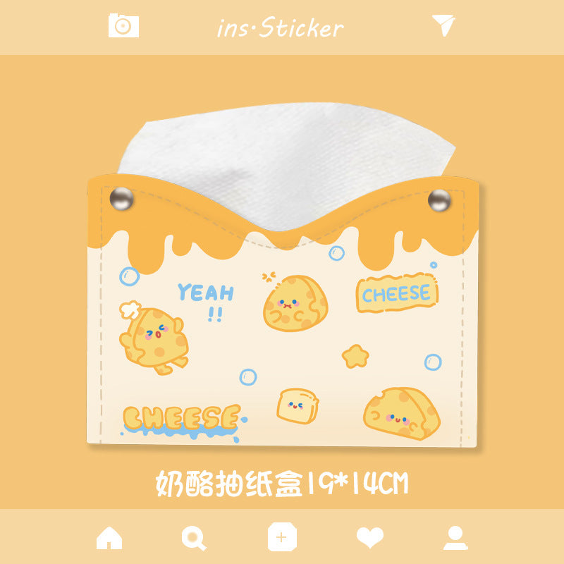 Foreign trade popular tissue box, Lolomi ear dog pumping carton, cute cartoon napkin box, car household paper pumping box