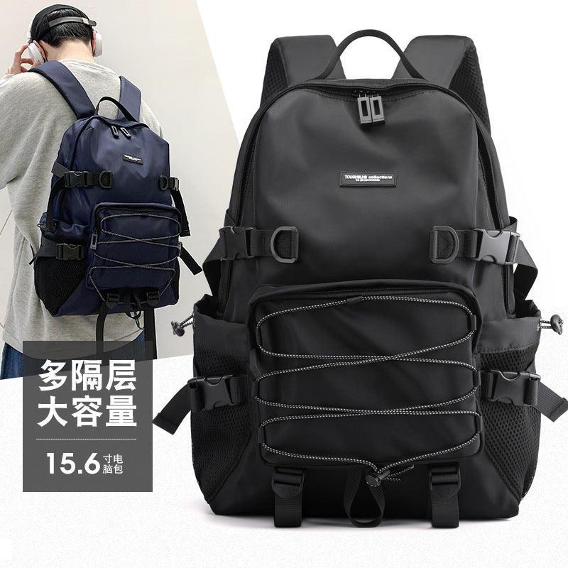 New Korean version trend backpack fashion personality travel backpack large capacity student bag outdoor anti-theft backpack