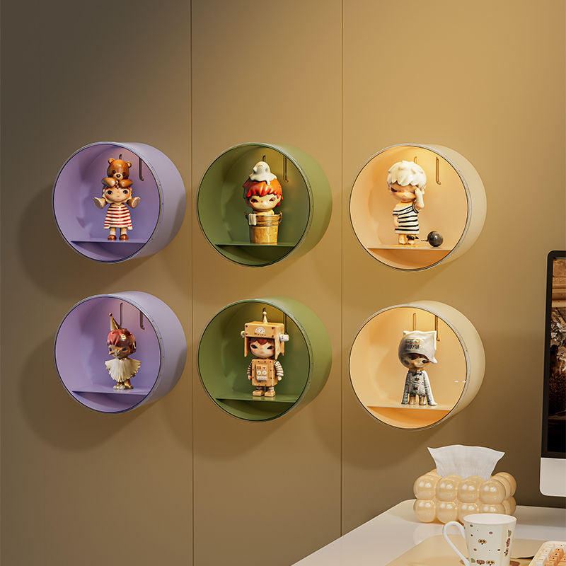 Blind box storage display stand Wall-mounted POP MART display box display Wall-mounted shelf Transparent figure cabinet