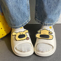 New arrivalcute cartoon dog poop feeling eva sandals thick soft bottom couple flip-flops all year roundoutwear slippers