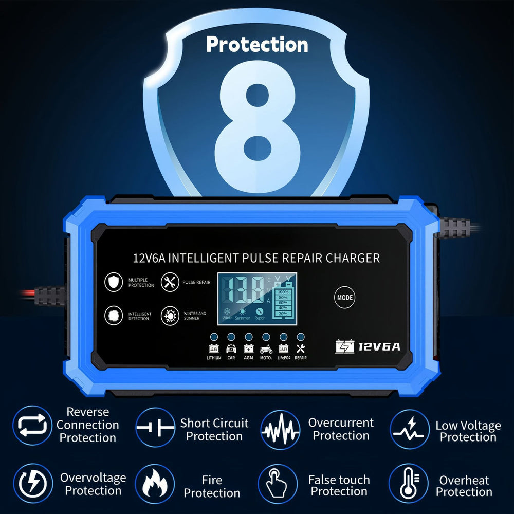 Car battery charger 12.6v 14.6v ternary lithium battery iron lithium charger 12v lead acid charger