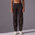 Clearance casual wide-leg yoga pants - tummy control, butt-lifting, outdoor sports trousers - corduroy striped fitness leggings for women