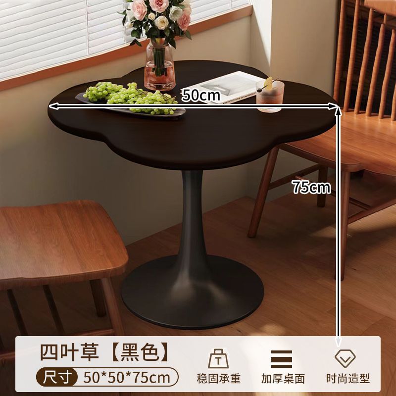 White round table popular living room simple for home commercial dining table small apartment coffee table corner table milk tea shop negotiation table