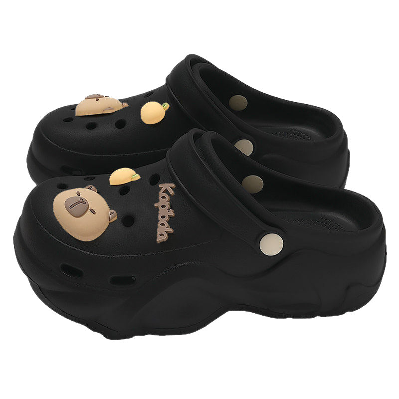 Pregnant women's non-slip clogs women's 2026new arrivaloutwearsummerevadeodorizing filter increase the feeling of stepping on shit sandals for women