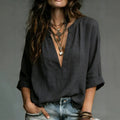 independent station fashion cross-border multi-color multi-code in stock casual style women's shirt best selling