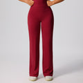 Fashionnew arrivalloose fitness pants women's high waist hip lifting wide leg sports pants outwearslimming lookstraight-leg yoga pants