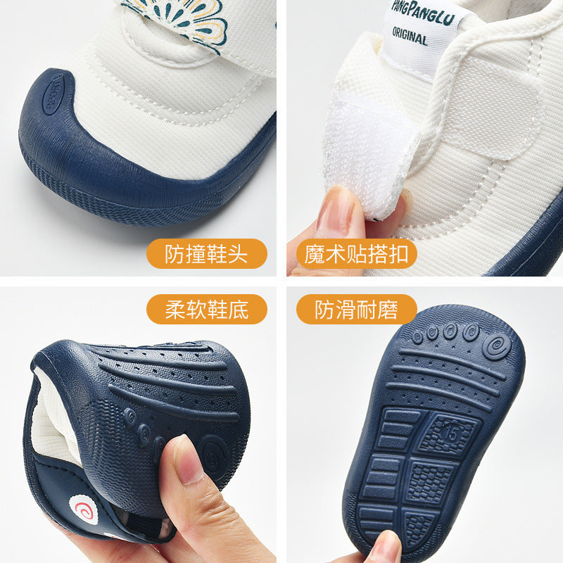 Toddler shoes for baby boys 0-1-3 years old, infant shoes for spring and autumn, soft sole, non-slip, breathable, and secure fit for baby girls