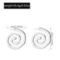 Bohemian irregular earrings wholesale cross-border new retro exaggerated jewelry high-end design spiral earrings