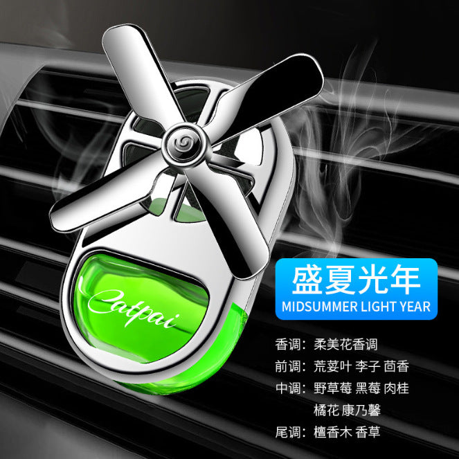 Car vent clip aromatherapy four-leaf clover perfume - light fragrance, car interior air freshener, odor eliminator, creative ornament, long-lasting