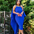 fashion source fashion african fashionpure color beading backless silm long tail fashiondress big sale