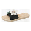 New summer fairy style color block floral slides - women's beach sandals, fashionable outdoor wear, flat, non-slip