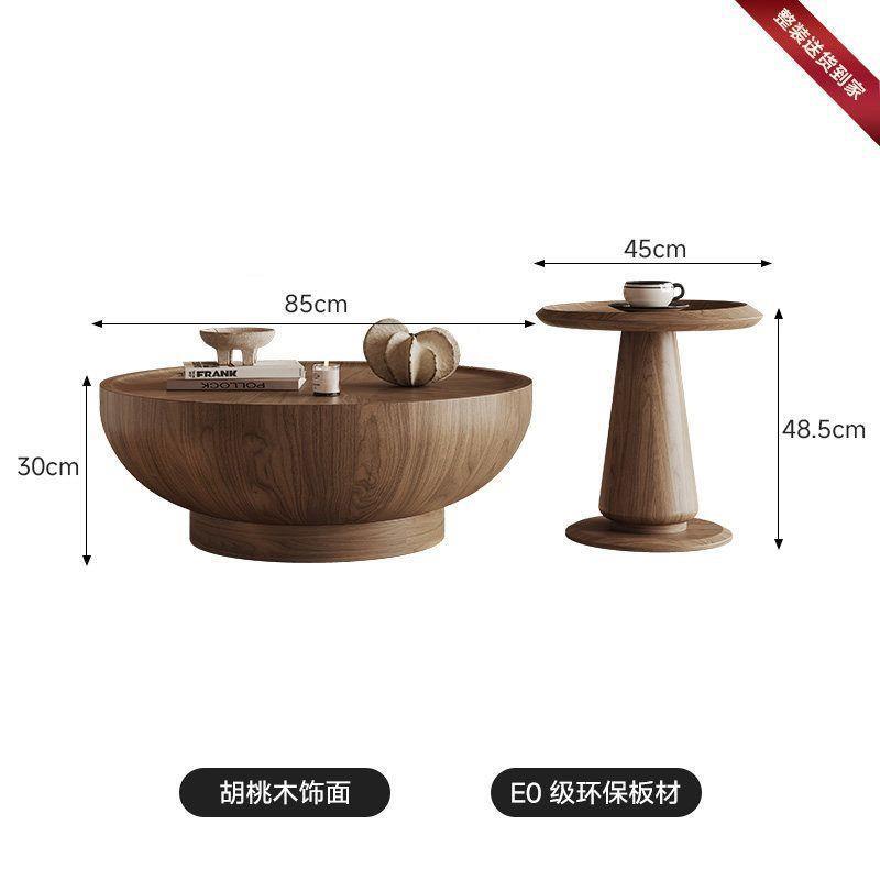 Second-hand style large and small round coffee table for home small apartment living roomaccessible luxury creative chinoiserieretroclassysensecasual coffee table