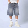 Kids' boys' summer lightweight pants - stylish new denim shorts for mid-to-large children - summer collection