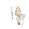 European style creative retro wall-mounted candle holder, nordic iron art candle cup, home hotel wall decoration candlestick, fashionable