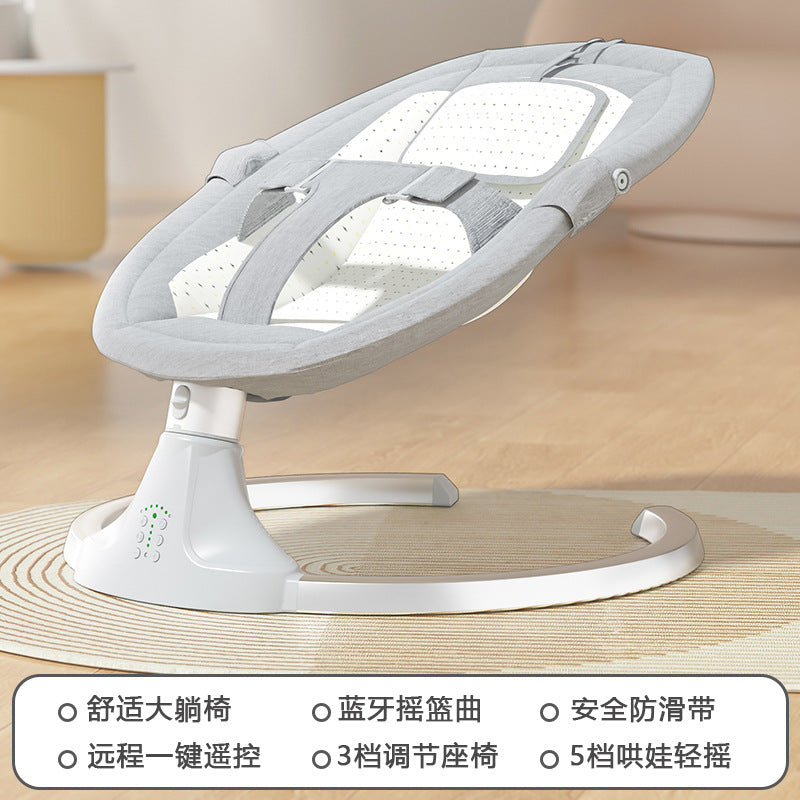 Baby electric rocking chair baby coaxing artifact newborn baby coaxing cradle bed with baby sleeping soothing chair recliner