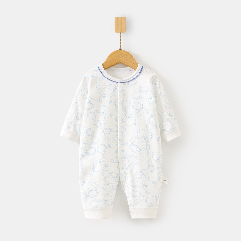 Babibele baby long-sleeve romper, 100% cotton, spring/autumn, snap-crotch bodysuit, class a, infant/toddler, spring/summer crawling suit