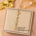 [titanium steel] fashion fashion hot selling tassel necklace women's light luxury high-end versatile clavicle chain jewelry