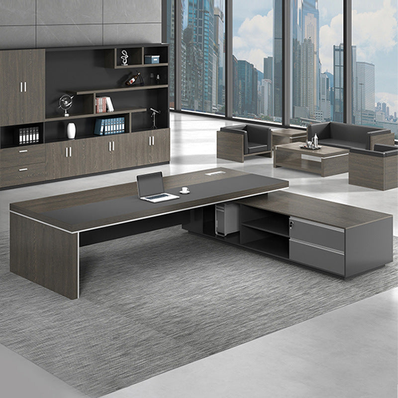 Boss, office desk and chair combination, simple modern manager, computer desk, office president, large desk supervisor, work desk