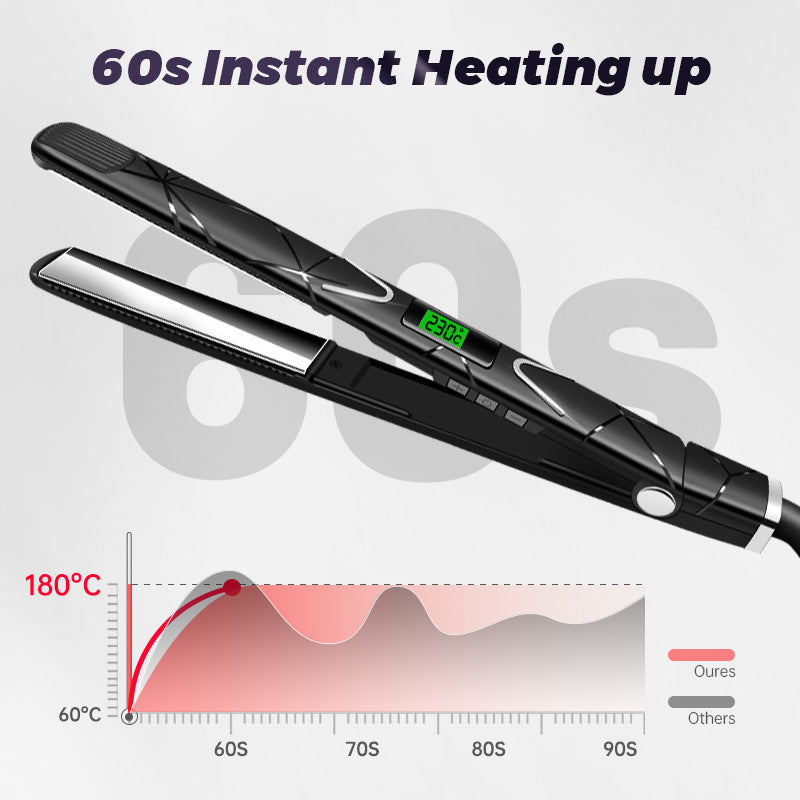 Cross-border special hair straightener Negative ion hair straightener Splint Curling iron Dual-purpose multi-functional two-in-one straight clip
